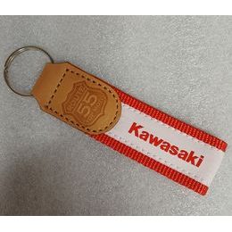 Klíčenka Top moto Route55 s logem Kawasaki, kůže/ textil