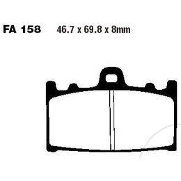 EBC BRZDOVÉ DESTIČKY ORGANIC pro Husaberg FC, FS, Kawasaki GPZ, KLZ, FA158