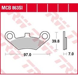 Brzdové destičky MCB863SI