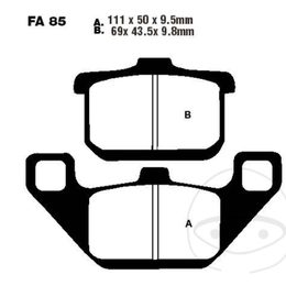 EBC FA085HH brzdové destičky pro Kawasaki ZX, ZL, Z, VN-15, VN, GTR, GPZ, EN, EL