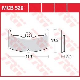 Brzdové destičky MCB526