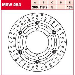 Brzdový kotouč plovoucí MSW253