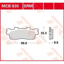 Brzdové destičky MCB830SRM