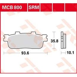 Brzdové destičky MCB800SRM