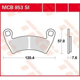 Brzdové destičky MCB853SI