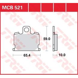 Brzdové destičky MCB521