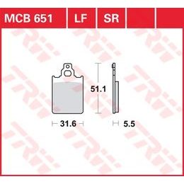 Brzdové destičky MCB651