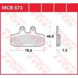 Brzdové destičky MCB673