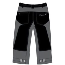 Eigo Zenith Baggy pánské 3/4 šortky s Coolmax vložkou břidlice/černé