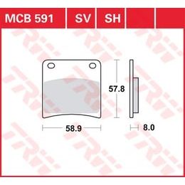 Brzdové destičky MCB591SV
