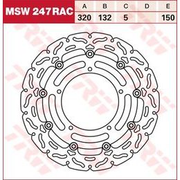 RACING Brzdový kotouč plovoucí MSW247RAC