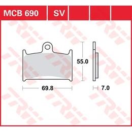 Brzdové destičky MCB690SV