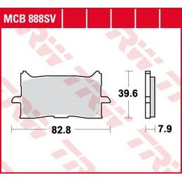 Brzdové destičky MCB888SV