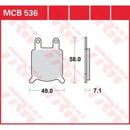 Brzdové destičky MCB536