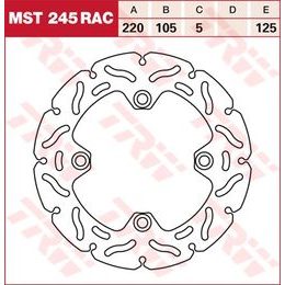 RACING Brzdový kotouč MST245RAC