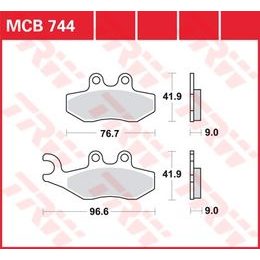 Brzdové destičky MCB744