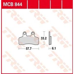 Brzdové destičky MCB844