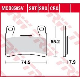 Brzdové destičky MCB850SRT