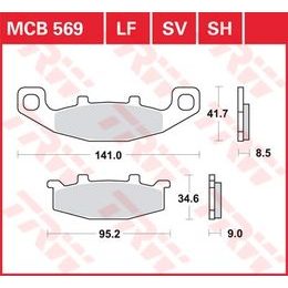 Brzdové destičky MCB569SV