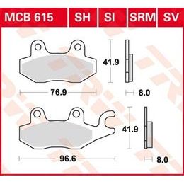 Brzdové destičky MCB615SRM
