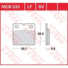 Brzdové destičky MCB533SV