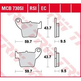 Brzdové destičky MCB730EC