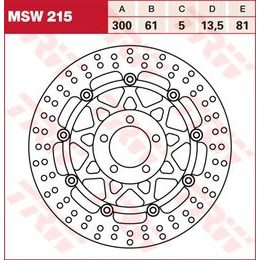 Brzdový kotouč plovoucí MSW215
