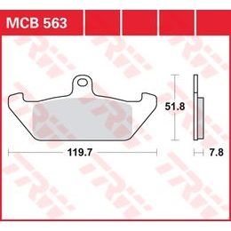 Brzdové destičky MCB563