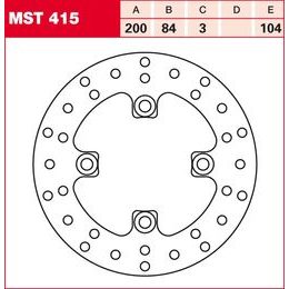 Brzdový kotouč MST415