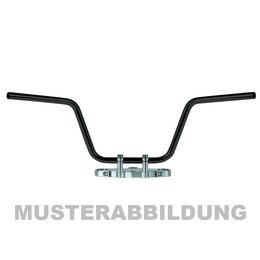 Ocelová řídítka, černá,s díry na kabely MCL136SKK