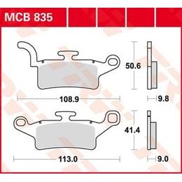 Brzdové destičky MCB835