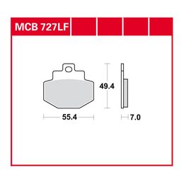 Brzdové destičky MCB727