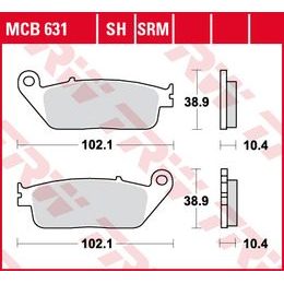 Brzdové destičky MCB631SRM