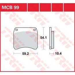 Brzdové destičky MCB099