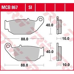 Brzdové destičky MCB867SI