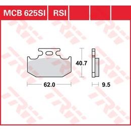 Brzdové destičky MCB625SI