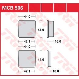 Brzdové destičky MCB506