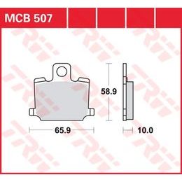 Brzdové destičky MCB507