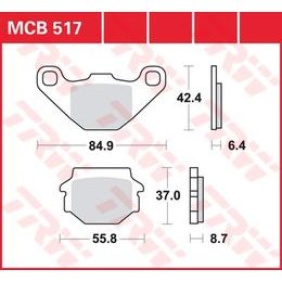 Brzdové destičky MCB517