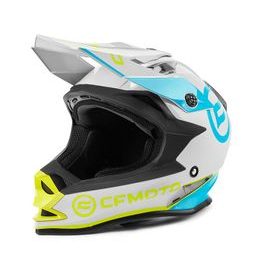 Off-road helma CFMOTO V321_šedá/modrá/žlutá_S