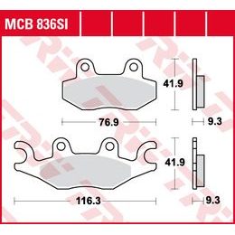 Brzdové destičky MCB836SI