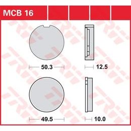 Brzdové destičky MCB016