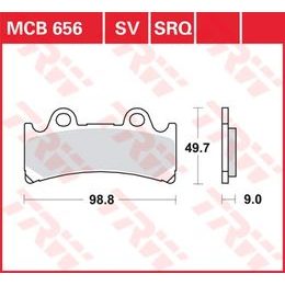 Brzdové destičky MCB656SRQ