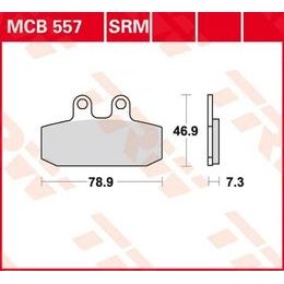 Brzdové destičky MCB557SRM