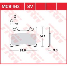 Brzdové destičky MCB642SV
