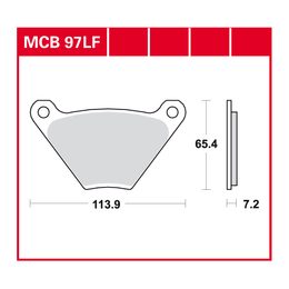 Brzdové destičky MCB097