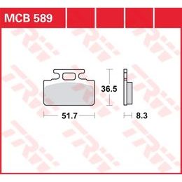 Brzdové destičky MCB589