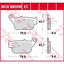 Brzdové destičky MCB880SRM