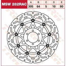 Brzdový kotouč plovoucí MSW282RAC