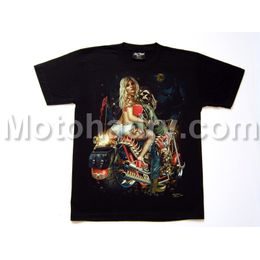 Triko svítící surviver - Baba na motorce